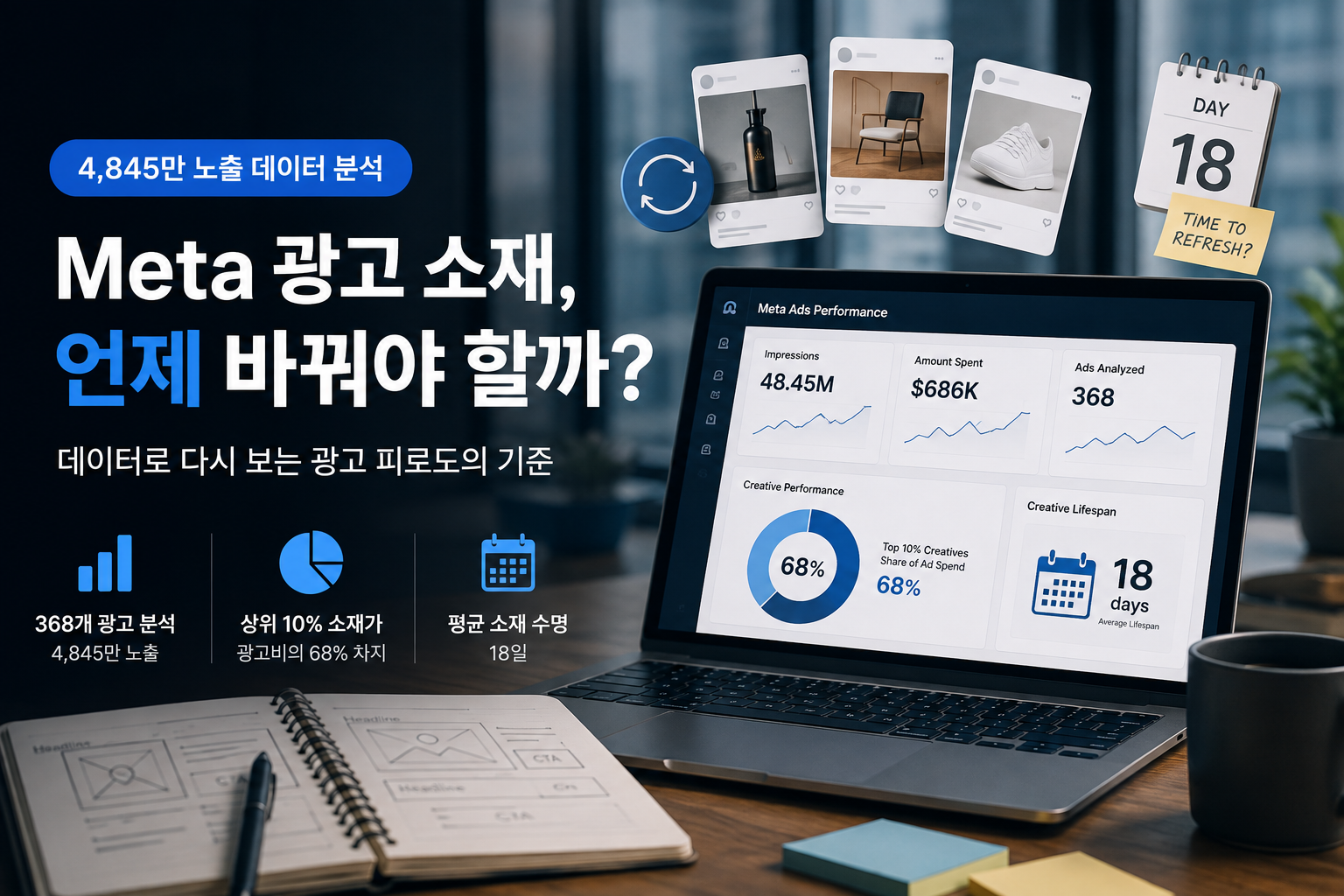 Meta 광고 소재 피로도 분석