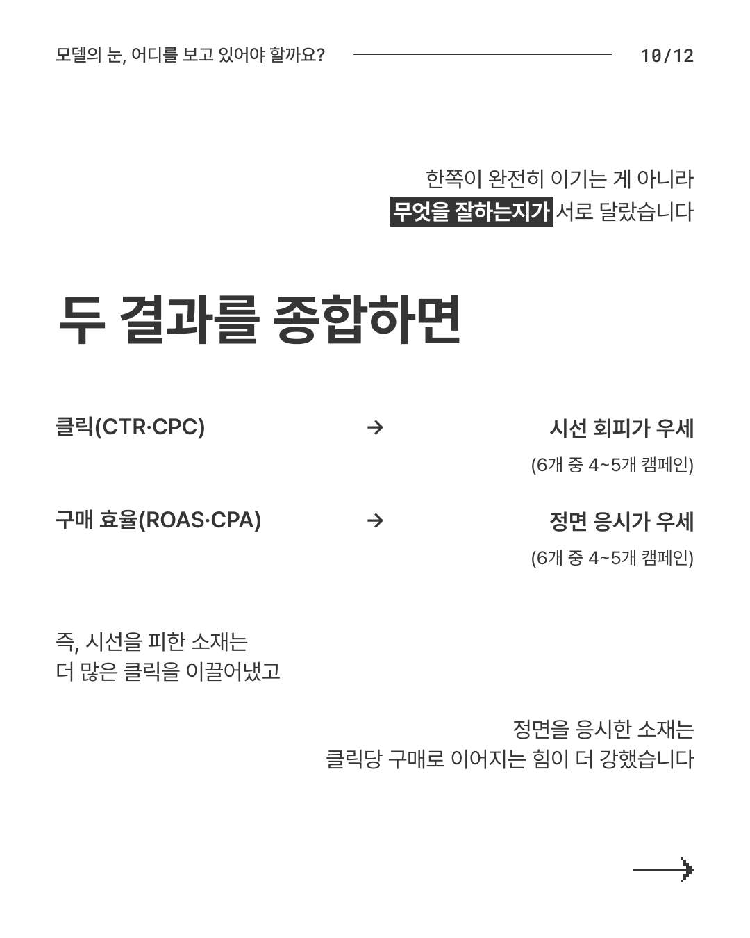 모델의 눈 시선 10
