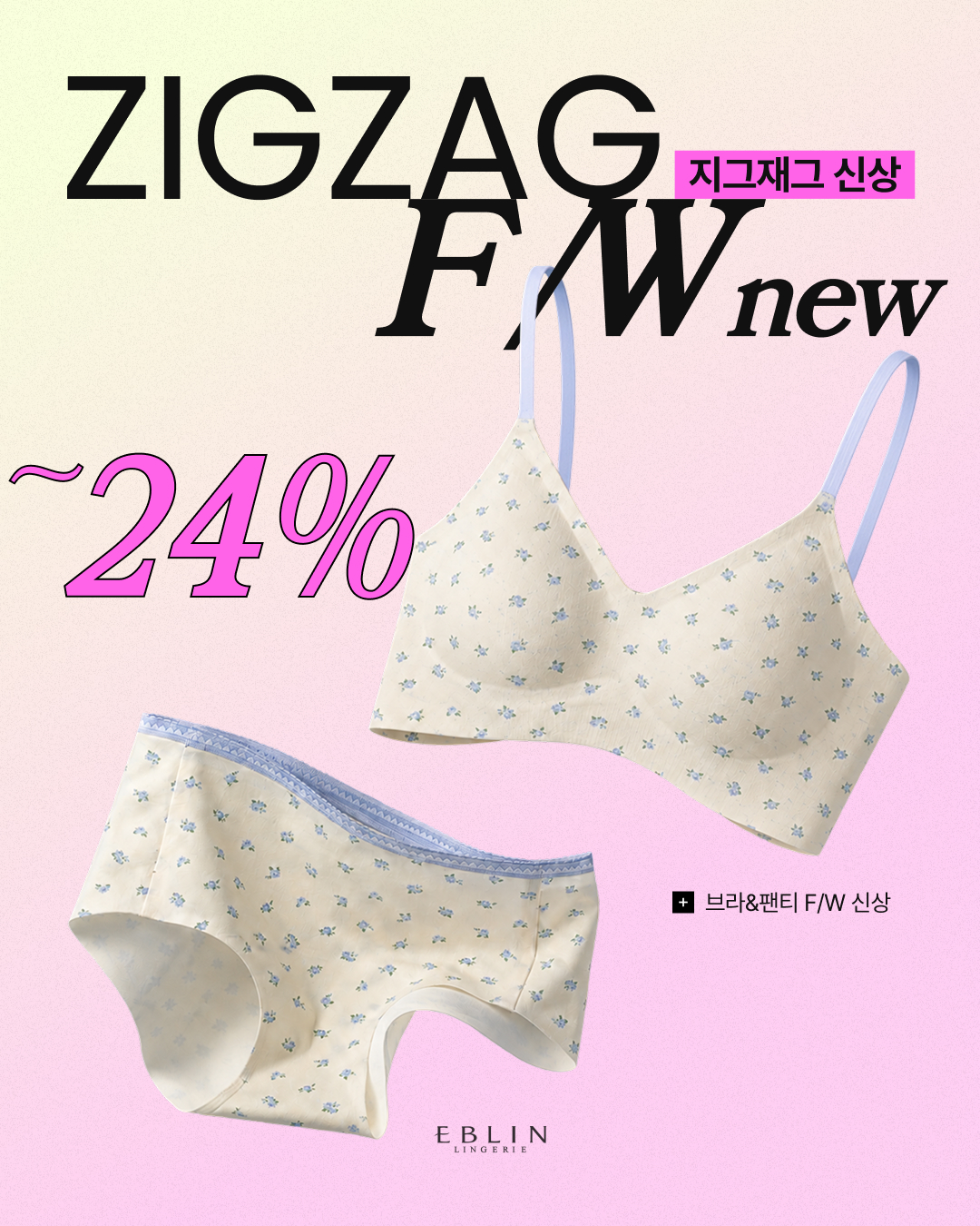 EBLIN 지그재그 FW런칭