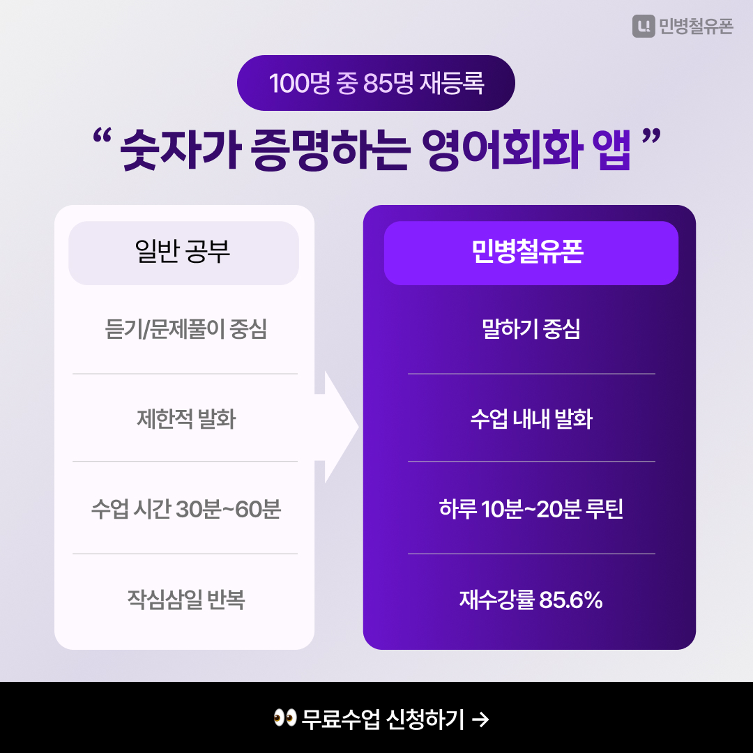 민병철유폰 재수강 데이터